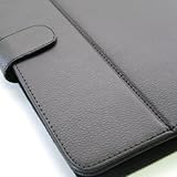 Universal 10.1 Inch Tablet Case Cover (10bl) Pu Leather Folio Style Fits Contixo Craig Electronics Cmp745e (Black)