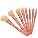 DE'LANCI Makeup Brushes 8Pcs Rose Golden Contour Brush Kit Synthetic Cosmetic Brush Set Pro Powder Concealer Foundation Eyeshadow Make Up Brush Tools with Gift Box