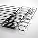 MiiKO Metal BBQ Kabob skewers - 8 Extra Long 16 inch Stainless Steel Grill skewers with Sliding Handles & Recipe e-Book