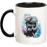 Fonhark - Cheshire Cat Alice in Wonderland Mug, 11 Oz Novelty Coffee Mug/Cup