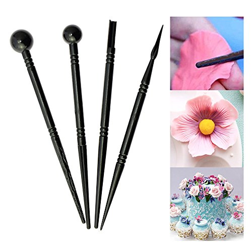 BIGTEDDY - 13pcs Polymer Modeling Clay Sculpting Tools, Dotting Pen, Silicone Tips, Ball Stylus, Pottery Ceramic Clay Indentation Tools Set Also for Cake Fondant Decoration and Nail Art