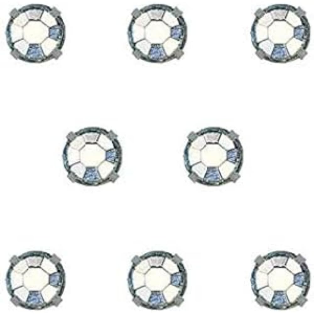 Prym Rivets with Rhinestones, Strass, 5mm, Silver, 24 Piece