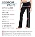 Yogipace,2 Back Pockets,Petite Women's Bootcut Yoga Pants Flare Workout Pant,29