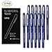 Kyinflose Pens, Smooth Gel Ink Roller Ball Pens, Fine Point, Blue, 12-Pack (0.5mm)