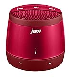 JAM Touch Wireless Portable Bluetooth Speaker, Built In Speaker, Voice Prompts, Capacitive Touch Controls on Speaker, Perfect for Dinner Parties, Outdoor BBQ, Rechargeable Battery, HX-P550RD Red