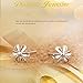 925 Sterling Silver Daisy Small Rose Flower Stud Earring for Womens Gift Wedding Party Prom Christmas Birthday Adult