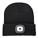 YJWB 4 LED Lighted Beanie Cap Winter Warm Hunting Hat for Night Outdoor Fishing Hiking Camping,LED Cap，USB Rechargeable LED Beanie Cap