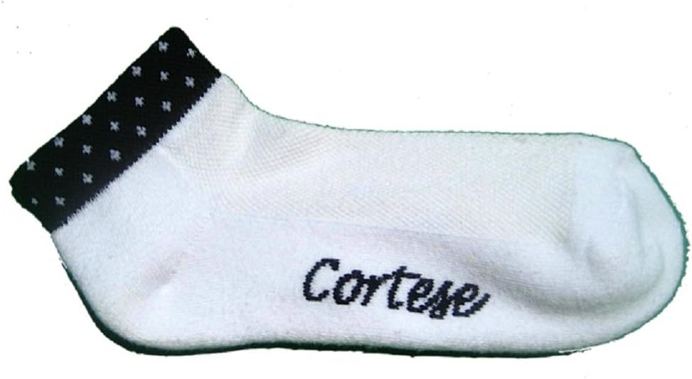 Womens Athletic Comfort Socks Black Polka Dots