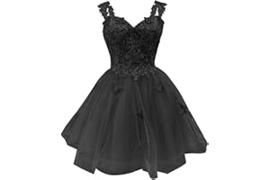 Youjiayi 3D Butterfly Short Homecoming Dresses for Teens Off Shoulder DAMA Dresses for Quinceanera Glitter Sequin Prom Dress