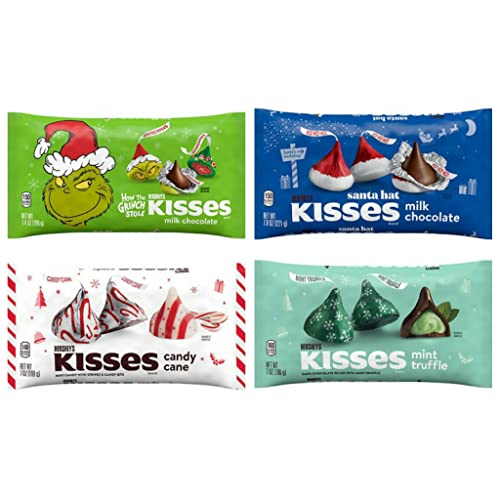 Hersheys Kisses Limited Edition Christmas Candy Santa Hat, Candy Cane