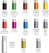 Nazca Colors Fabric Paint Starter Set 10 Colors 30ml + 2 Metallic 30ml view 2