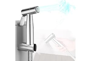 SKYBESS Bidet Sprayer for Toilet, Handheld Bidet Attachment Sprayer Set Bathroom Sprayer with Bidet Hose, Stainless Steel Durable Cloth Diaper Sprayer for Baby Wash Feminine Wash