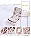 Jewelry Box, Guluman Small Portable Travel Jewelry Storage Case Display Organizer Mirrored Holder for Rings, Earring, Necklace, Bracelet (S=10CM, Pink)