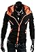 Afoxsos Men's Double Zipper Cotton Slim Fit Hoodie Jacket