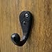 RCH Hardware 8390BLK55 Iron Old Country Small Single Arm Hook
