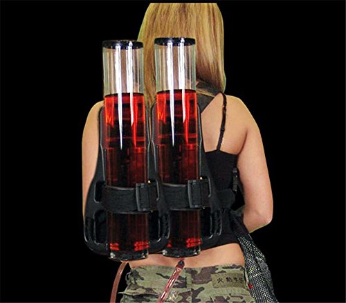 Katoot@ 1Piece 210oz Dual Tank Backpack Drinks Dispenser Double Bottle Beverage Pourer Beer Pump Machine Party Device (Double Guns)