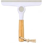 Window Squeegee for Glass Doors，All-Purpose 9.7&rdquo; Window Cleaning Squeegee, Handheld for Windows, Car Windshields &amp; More，Grey (9.5" Shower Squeegee)