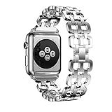 For Apple Watch Series 2 38mm,GBSELL Genuine Stainless Steel Bracelet Smart Watch Band Strap + Repair Tool (Silver)