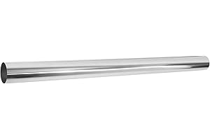 Motoforti Universal Straight 3" OD 40" Length DIY Mandrel Exhaust Pipe,3 Inch Tube Pipe,T304 Stainless Steel,Silver Tone