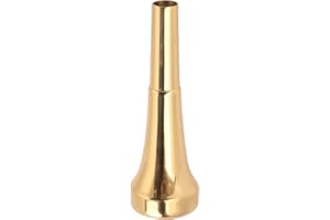 Trumpet Mouthpiece Brass Material Gilded Mouthpiece Holder Trumpet Accessories for Beginners and Professional Players(5C)