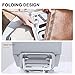 Humixx Laptop Stand, Aluminum Foldable Holder with 5 Adjustable Degrees, Ergonomic Design with Heat-Vent, Slide-Proof Silicone and Protective Hooks Compatible with MacBook/Air/Pro 10 to 16 Inches