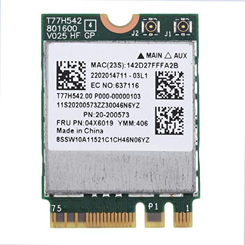 Aufee NGFF WiFi Card, Dual Band 2.4G/5G 433Mpbs Network NGFF Wireless WiFi Card for Lenovo Network Adapter Wireless Card