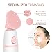 Facial Cleansing Brush, multifun Food Grade Silicone Face Brush for All Skin Types, Waterproof Electric Deep Cleansing Brush, Gentle Exfoliating and Removing Blackhead, Massaging