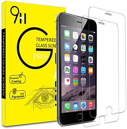 Liaointec,iPhone 8 Plus/7 Plus/6S Plus/6 Plus Screen Protector,Full Clear 0.3mm Ultrathin Tempered Glass Premium High Definition (HD)/9H Hardness/Explosion Proof Front Screen Protector (2 Pack)