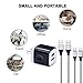 FiveBox 2Pack 6ft USB Type C Charger Compatible LG Stylo 4, Samsung Galaxy S9 S8 Note 9 8, Google Pixel 2 3 XL, LG G7 V35 ThinQ V20 V30 G5 G6, 2.1A USB Wall Charger Box Base Cube Charging Block Brick