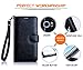 FYY Luxury PU Leather Wallet Case for Samsung Galaxy S6 Edge Plus, [Kickstand Feature] Flip Phone Case Protective Cover with [Card Holder] [Wrist Strap] for Samsung Galaxy S6 Edge Plus 2015 Black