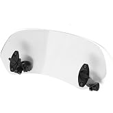 ZPSHYD Motorcycle Windshield Extender, 28cm Adjustable Windscreen Wind | Clip On Windscreen Wind Deflector Windscreen, Clear Lens, Universal Fit for Most Motorcycles &amp; Scooters