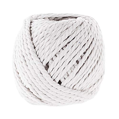Natural Cotton Rope â€“ 5mm x 50m â€“ Multiple Color Options - MacramÃ© Wall Hangings Crochet DIY Knitting Planet Hanger