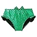 Hot Little Girls 3 Pcs Princess Mermaid Tail Swimmable Bikini Set Swimwear,Green, 150(11-12Y)
