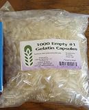 Capsule Connection 1000 Bulk #1 Empty Gelatin Capsules Size 1