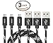 Agoz 3Pack Braided Micro USB Cable,Fast Charging Charger Cord for Samsung Galaxy S7, Note 5, S6, Galaxy J7 / Sky PRO/Prime, J7V, J7 Crown, J3 Emerge/Eclipse,J3V, LG K20 V Plus, Stylo 3/2, K8V (6ft)