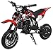 KidsFunWorld 49CC 2-Stroke Gas Power Mini Pocket Dirt Bike Dirt Off Road Motorcycle Ride-on (Red)
