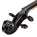 ARTALL 4/4 Full Size Handcrafted Acoustic Violin Beginner Kit for Student with Hard Case, Bow & Accessories, glossy Black