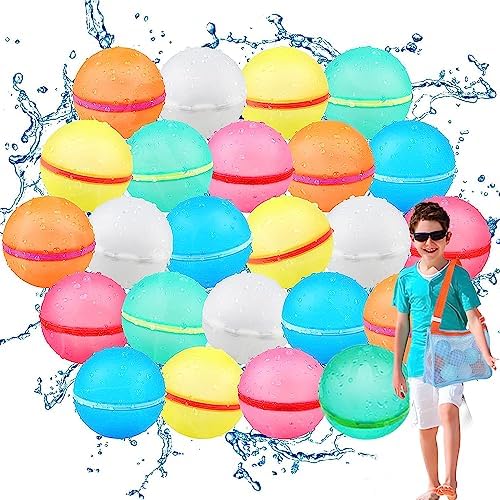 Reusable Water Bomb Balloons, LatexFree Silicone Water Splash Ball