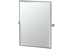 Gatco 4249FS Latitude II Rectangle Mirror,, Chrome, 32.5 Inch, Framed Rectangle