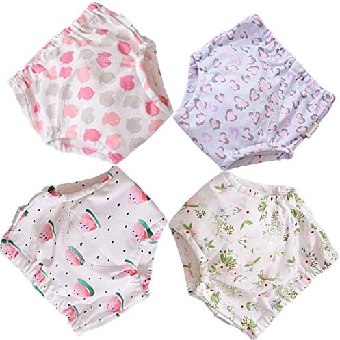 BBPIG Potty Training Pants for Baby and Toddler Boys Girls, Baby Underwear 4 Pack