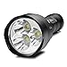 Sofirn C8F LED Flashlight 2580 Lumens 3Cree XPL LED lamp 4 Group Light Water Resistant Side Switch Torch Camping Hiking with Rechargeable Battery and USB Charger
