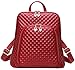Coolcy New Fashion Women's Genuine Leather Backpack Casual Shoulder Bag (Red)