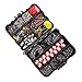 Fishing Accessories Tackle Kit Box- 273 Sinker Weights Crossline Barrel Swivel Snap Hooks Sinker Slides Fishing Bead with Tackle Box