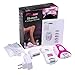 Women Epilator Rechargable 5 in 1 Bikini Trimmer Cordless Ladies Electric Shaver Hair Removal Tool with Feet Callus