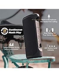SCOSCHE BTMSC5 BoomBottle Altavoz Bluetooth inalámbrico resistente al agua con MagicMount integrado para su uso con iPod, iPhone, smartphones o cualquier dispositivo de música móvil
