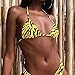 Women’s Two Pieces Halter Bikini Set – Sexy Leopard Print Bandage Bathing Suit with High Cut Thong Brazilian Swimsuit Swimwearthumb 2