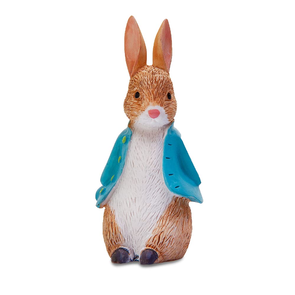 Anniversary House Official Peter Rabbitโข Resin Keepsake Cake Topper, Luxury Boxed Giftable, 3.5 x 8cm, Birthday Cake Decoration, Baby Shower Decorations, Christening, Beatrix Potter