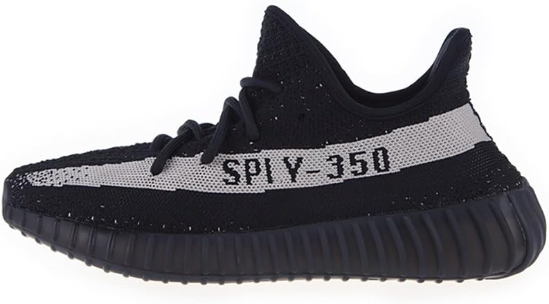 Fashion Sneakers Unisex Breathable Lace-up Sports Shoes for Men Women - Black White Multi Size: Women US5=EUR 36