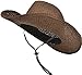 Simplicity Men's & Women's Western Style Cowboy / Cowgirl Straw Hat