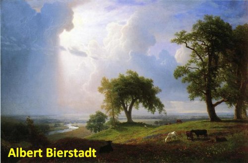 300 Color Paintings of Albert Bierstadt - German-American Luminist Landscapes Painter (January 7, 1830 - February 18, 1902)